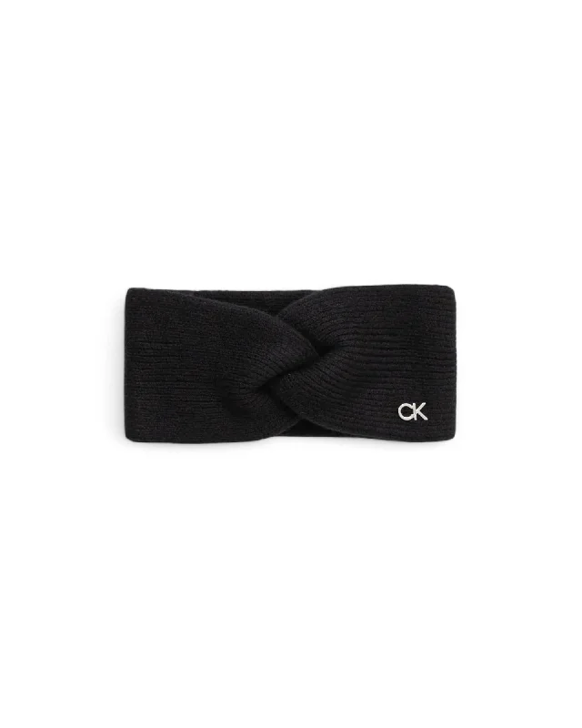 Calvin Klein Cashmere Wool Blend Cap Women Black Hats