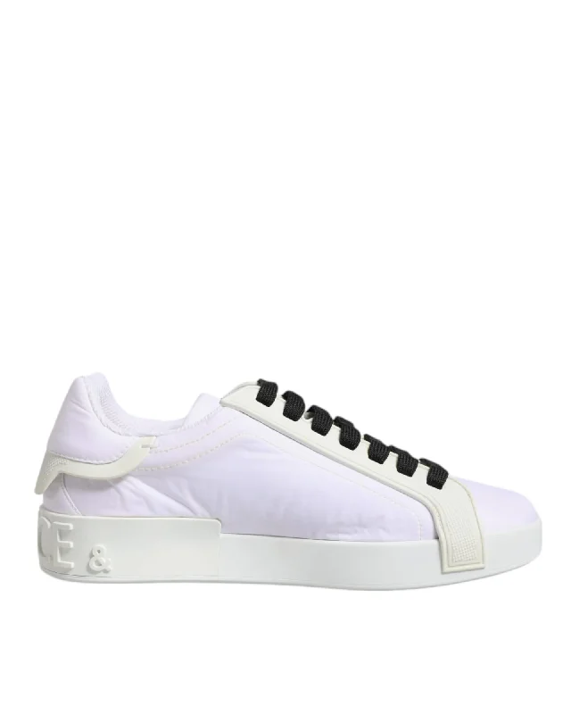 Dolce & Gabbana Portofino Sneakers Casual LowTops Men White