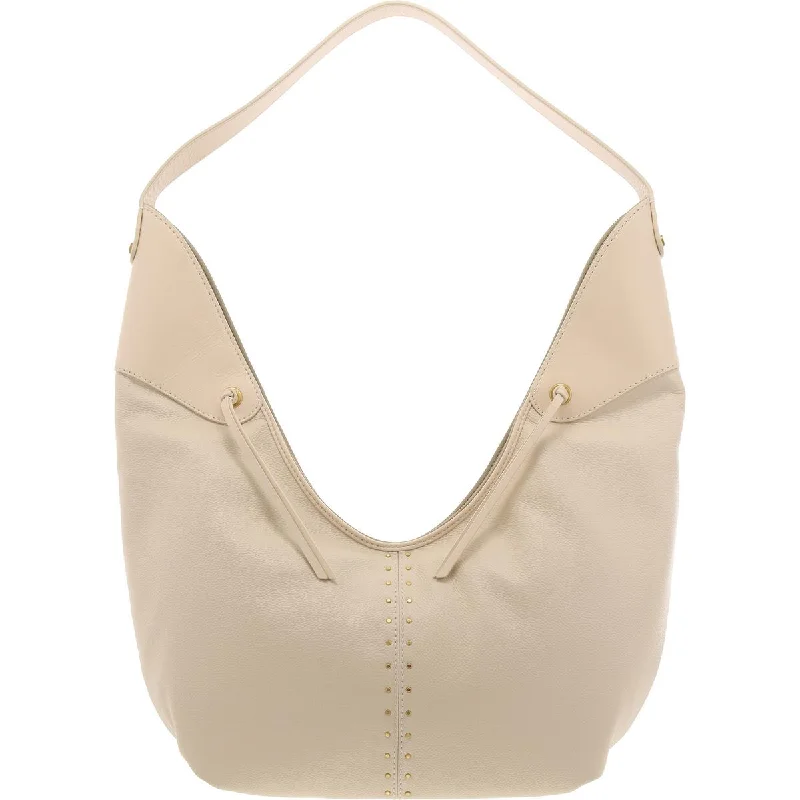 Ganya Womens Textured Leather Hobo Handbag
