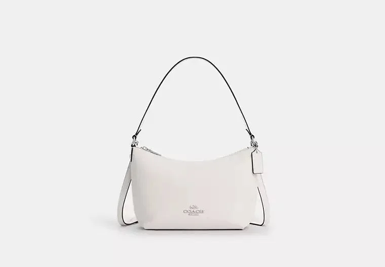 Coach Zip Top Shoulder Bag Chalk 