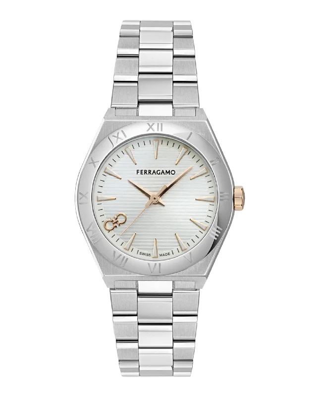 Ferragamo Womens  Stainless Steel 35mm Bracelet Fashion Watch