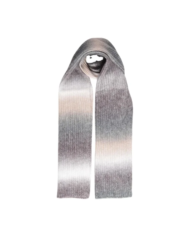Only Ombre Knit Scarf Grey