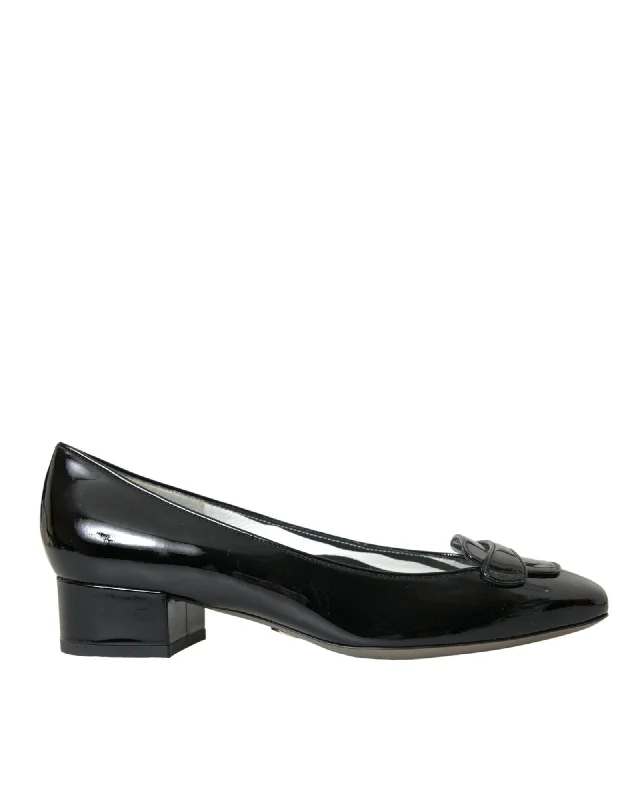 Dolce & Gabbana  Patent Leather Pumps - Black