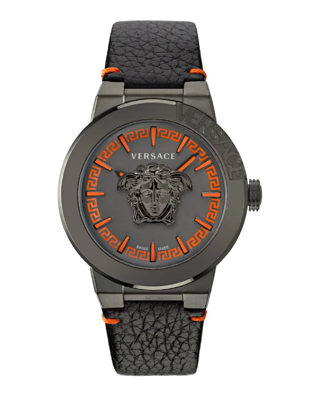 Versace Mens Medusa Infinite Gun 47mm Strap Fashion Watch