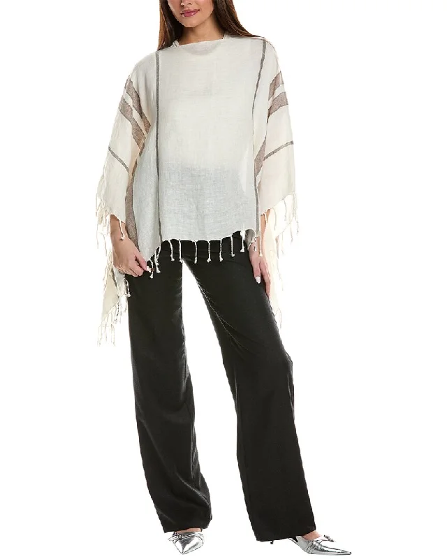 Brunello Cucinelli Linen-Blend Poncho