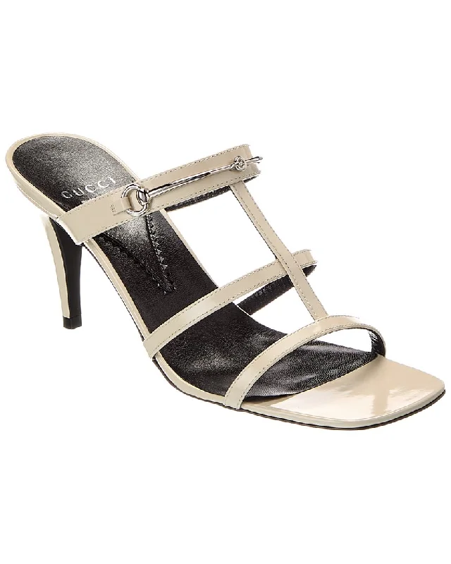 Gucci Slim Horsebit Leather Sandal