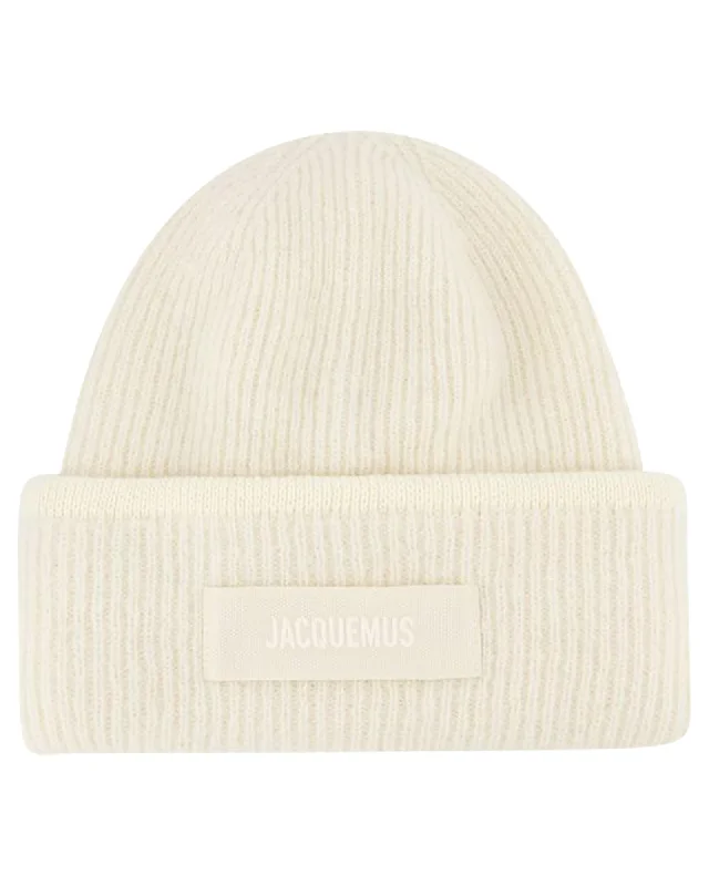 Jacquemus Cashmere Beanie Hat Women White | White