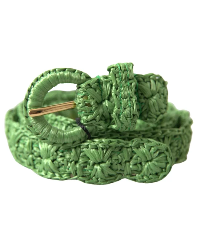 Dolce & Gabbana  Women's Straw Crochet Belt