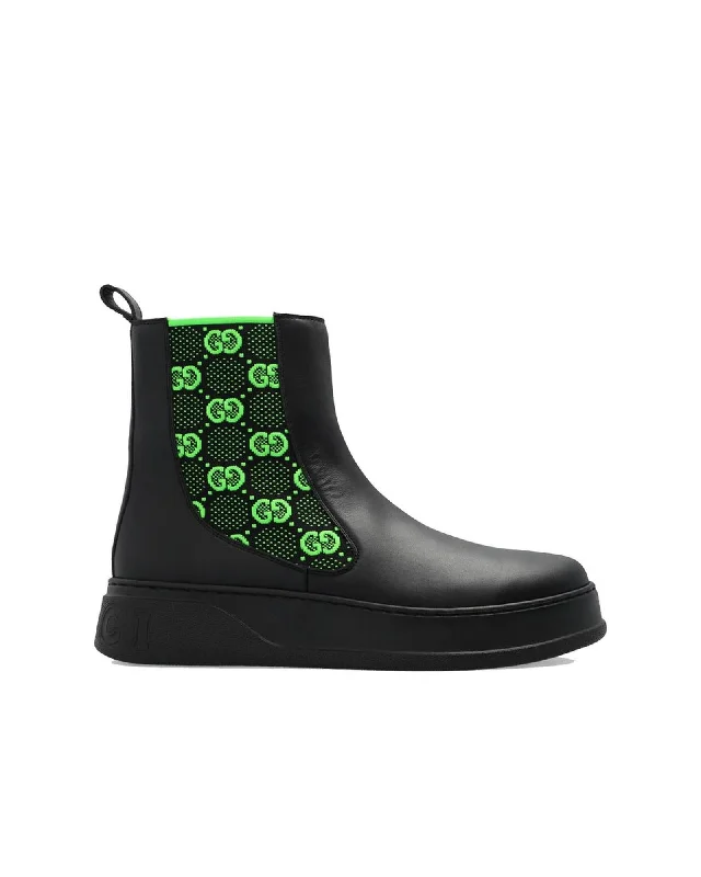 Gucci Ankle Boots Platform Men Black