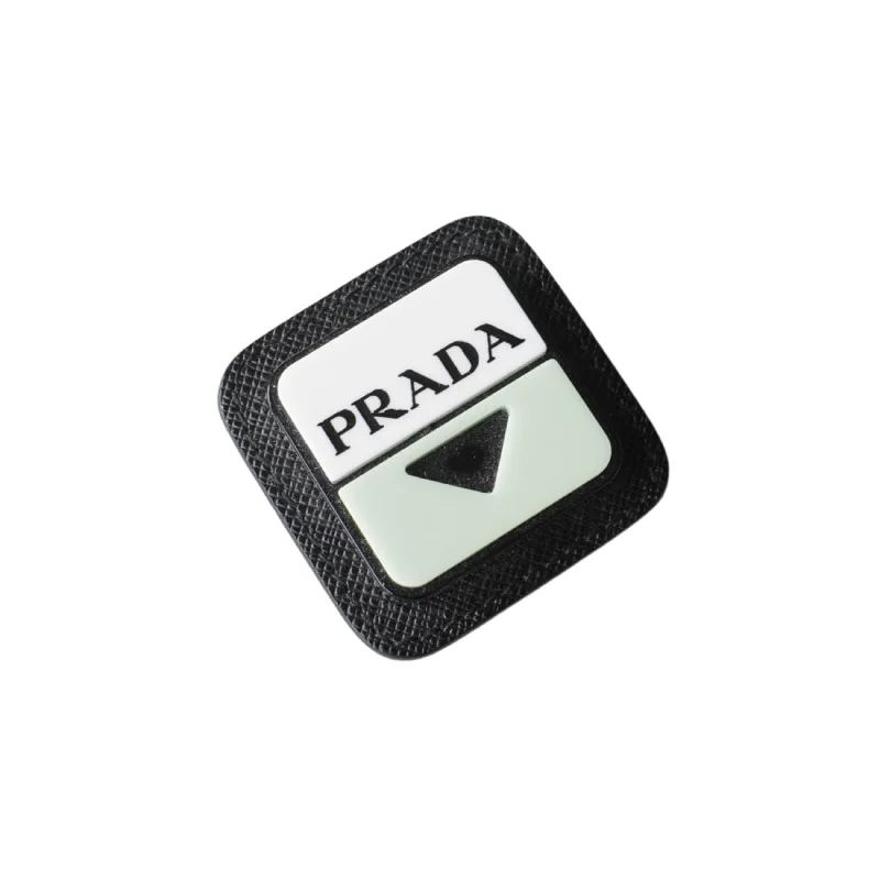 Prada Logo Brooch
