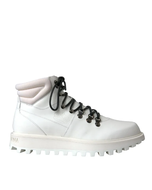 Dolce & Gabbana  DG Hiking Boots for Men in White