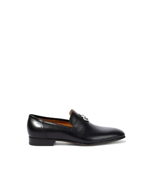 Gucci Leather SlipOn Loafers Men Black