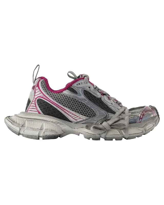 Balenciaga Running Sneakers Distressed Design Women Grey | Grey