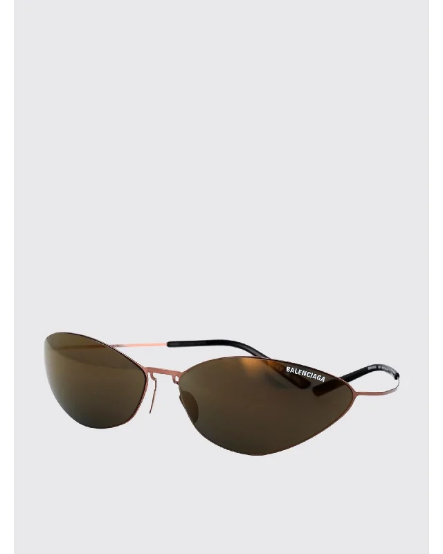 Balenciaga BB0350S 002 Rose Gold Sunglasses Women Brown