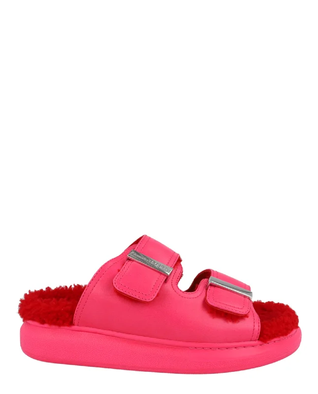 Alexander McQueen Womens Oversized Hybrid Slides