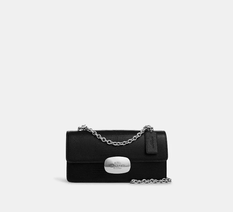 Coach Eliza Flap Crossbody Bag Black 