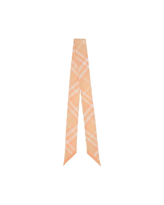 Burberry Silk Scarf Plaid Design Women Multicolor Scarves & Shawls