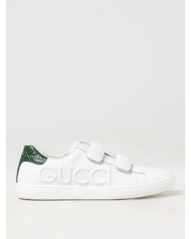 Gucci Embossed Logo Leather Sneaker Kids Multicolor