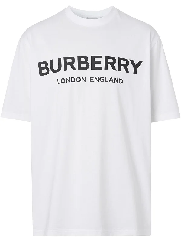 Burberry London Letchford Logo Print T-shirt White