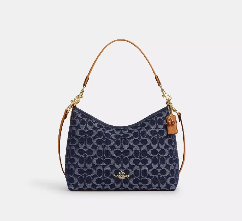 Coach Laurel Shoulder Bag In Signature Denim Natural 