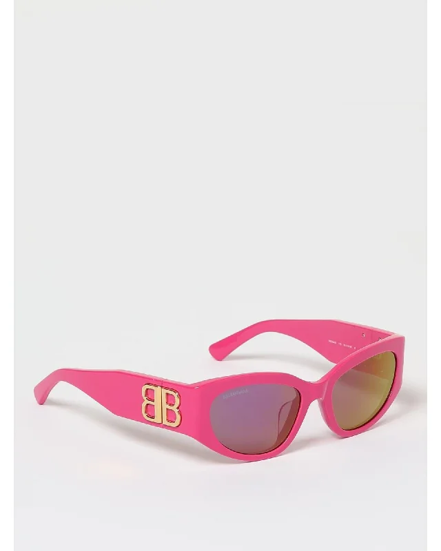 Balenciaga BB0034S Sunglasses Pink Frame Women Fuchsia