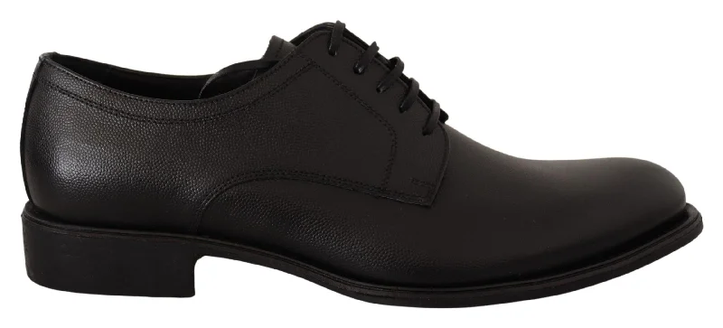 Dolce & Gabbana  Men's Black Leather Oxford Shoes