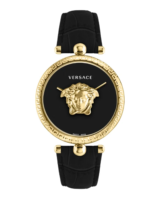 Versace Womens  Gold 39mm Strap Fashion Watch