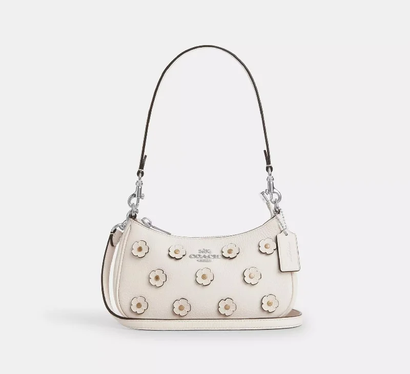 Coach Teri Mini Crossbody Bag With Floral Applique Chalk 