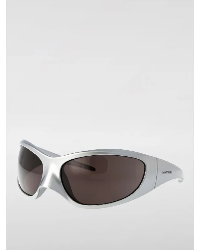 Balenciaga BB0252S Sunglasses Silver Frame Women