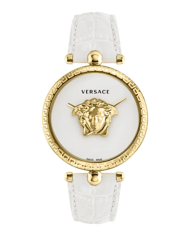 Versace Womens  Gold 39mm Strap Fashion Watch