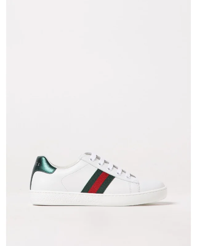 Gucci Ace Sneaker Web Stripe Kids White