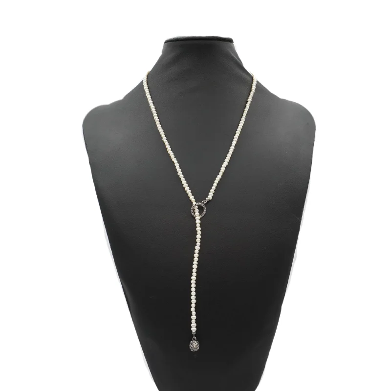 Pandora 'Woven Splendour' Pearl Necklace
