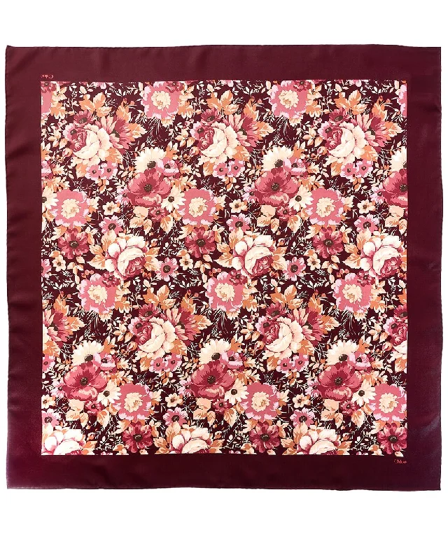 Chloé The Chloé Roses Square Silk Twill Scarf