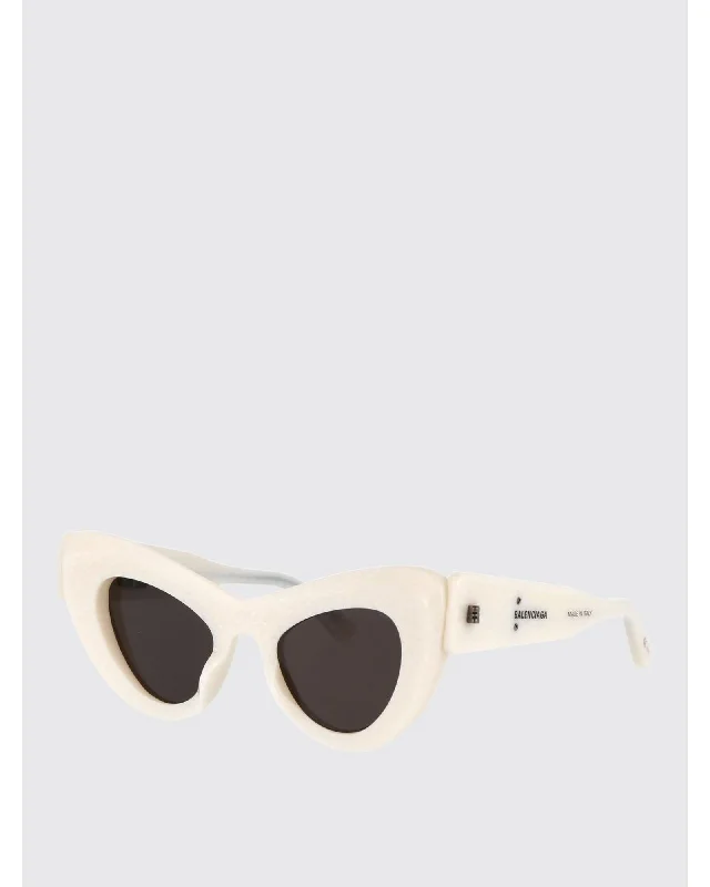 Balenciaga CatEye Sunglasses Acetate Frame Women White
