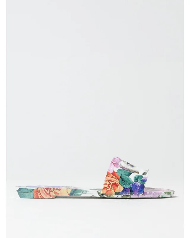 Dolce & Gabbana Floral Print Slides Women Multicolor Sandals
