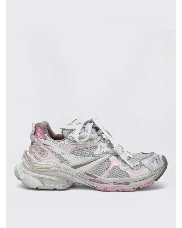 Balenciaga Runner Distressed Sneakers Women Multicolor
