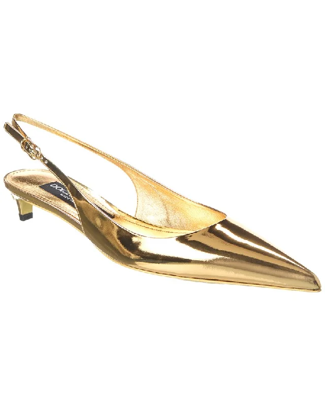 Dolce & Gabbana Leather Slingback Pump