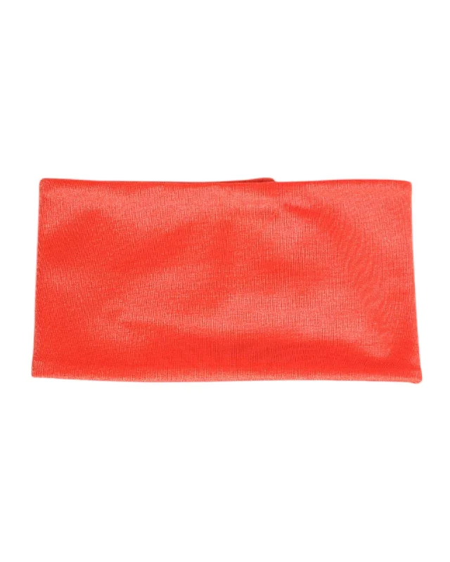 Dolce & Gabbana Rectangle Scarf Red Accessory Women Orange Scarves