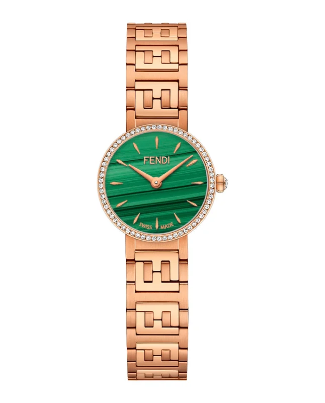 Fendi Womens Forever Fendi Rose Gold 19mm Bracelet Fashion Watch