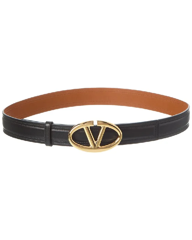 Valentino Vlogo Moon 30Mm Leather Belt
