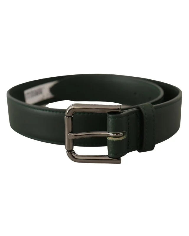 Dolce & Gabbana  Men's Leather Belt in Green