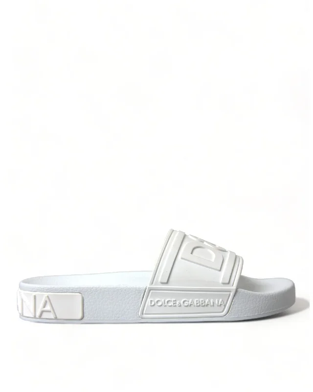 Dolce & Gabbana  Men's Pool Slides - White