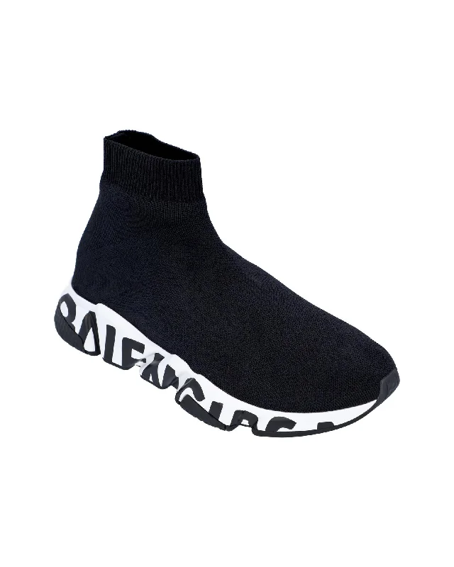 Balenciaga Speed Sock Knit Sneaker Women Black | Black