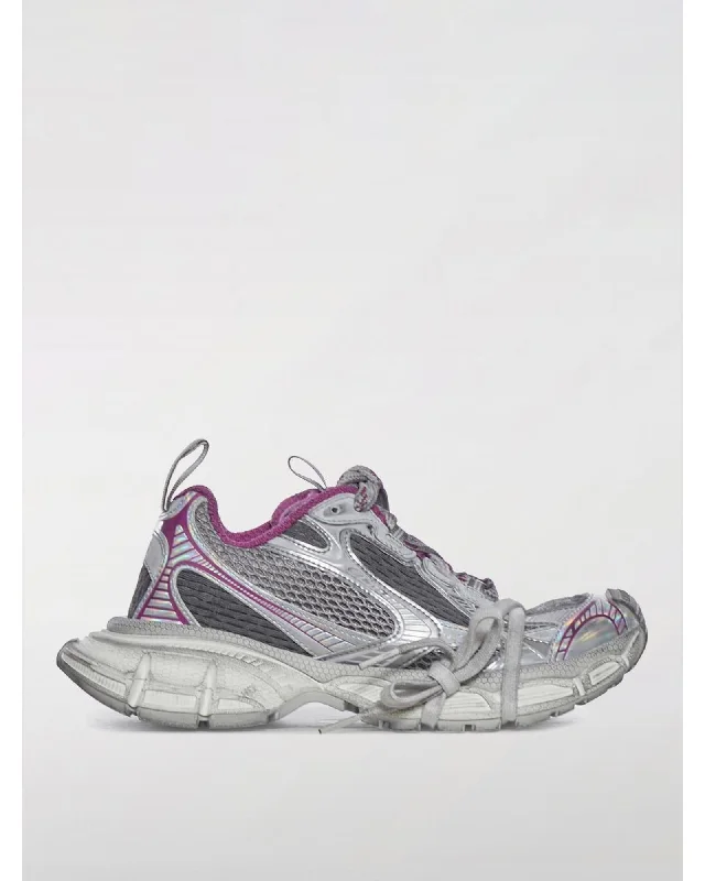 Balenciaga Runner Distressed Sneakers Women Grey
