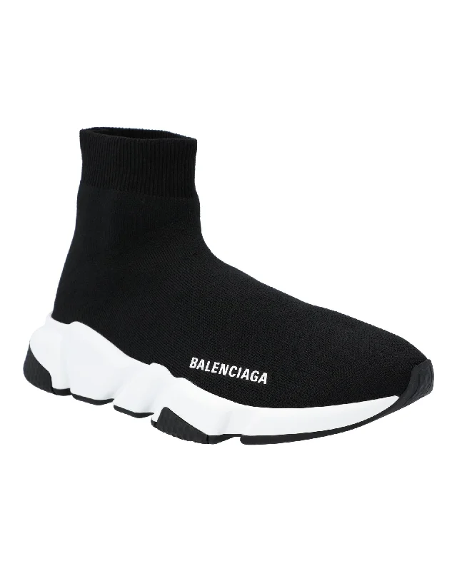 Balenciaga Speed Trainer Sock Sneaker Knit Women Black | Black