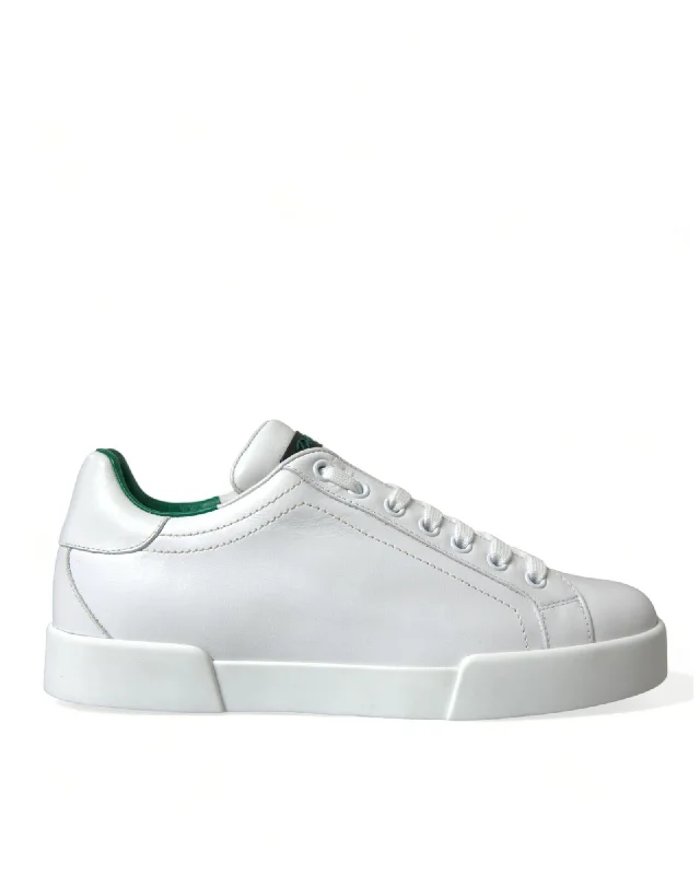 Dolce & Gabbana  Mayfair Leather Sneakers - White