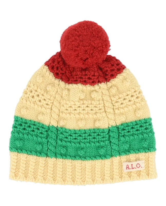Gucci Unisex-Child Bobble Knit Wool Beanie