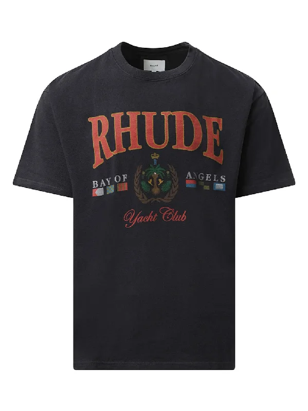 Rhude Bay Of Angels Yacht T-Shirt in Black
