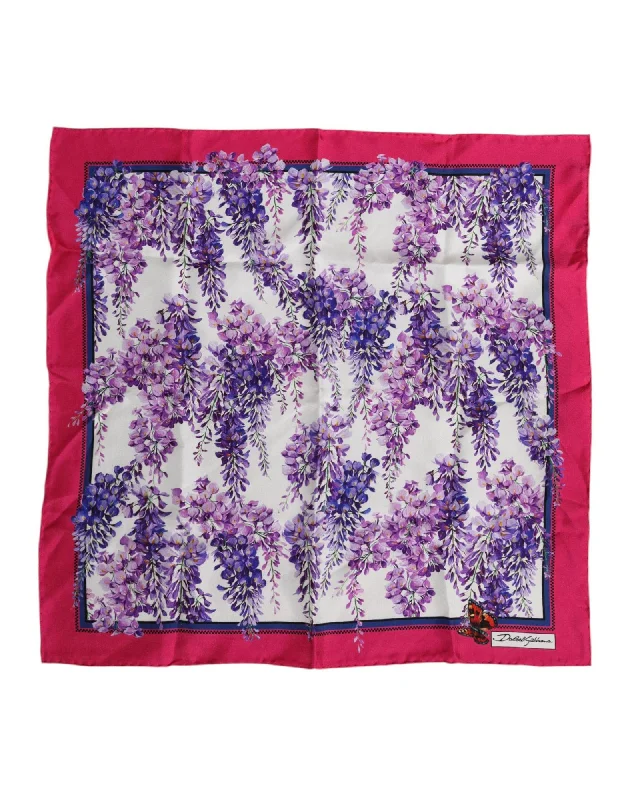 Dolce & Gabbana Floral Silk Scarf Women Multicolor Scarves