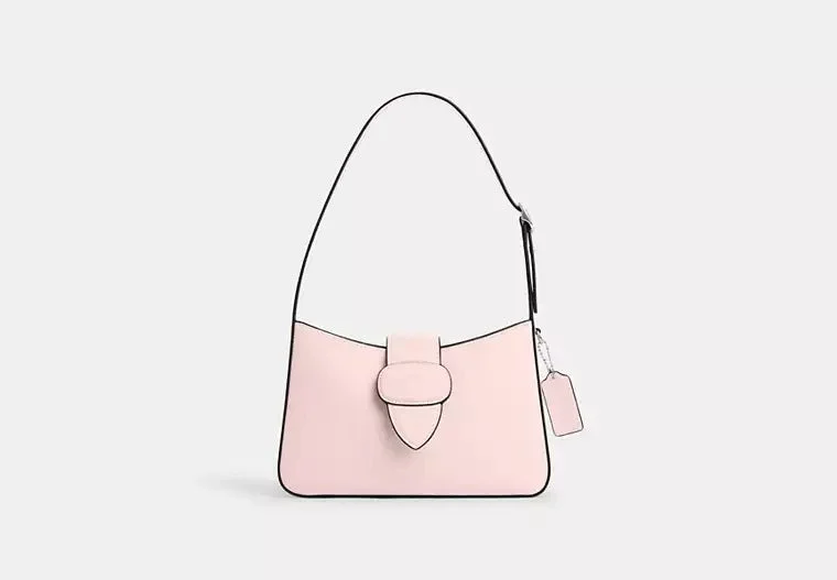 Coach Eliza Shoulder Bag With Zipper Closure Blush 